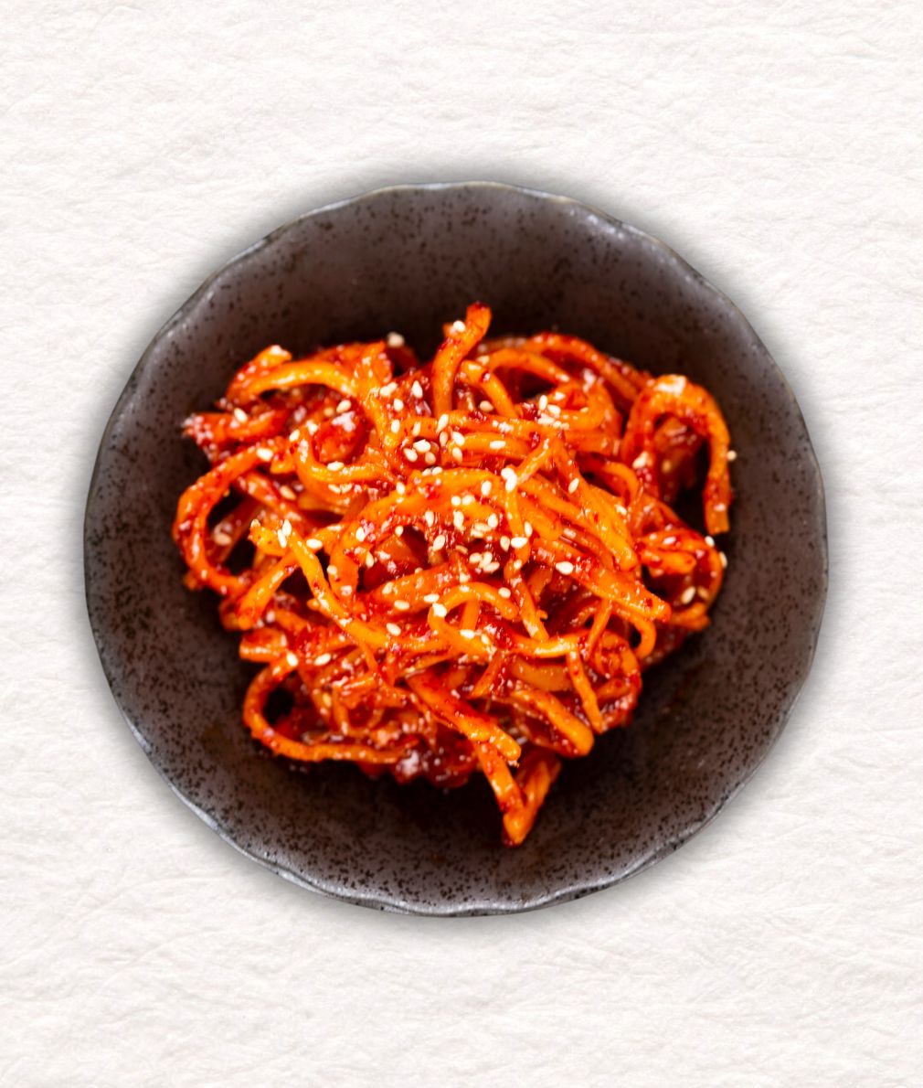 Jinmichae (Seasoned Dried Squid)
진미채 - Kmeals