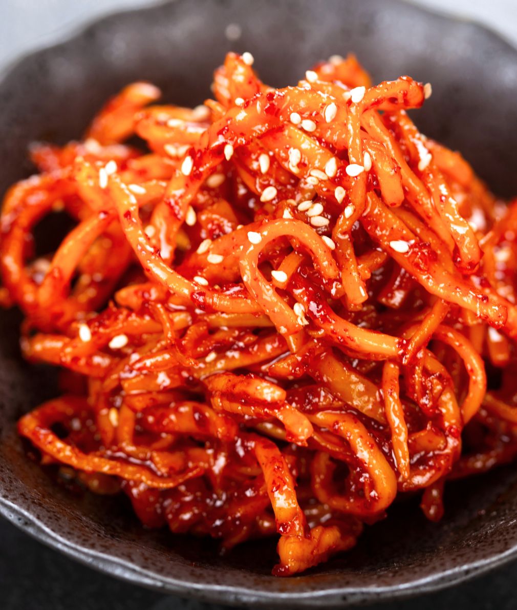 Jinmichae (Seasoned Dried Squid)
진미채 - Kmeals