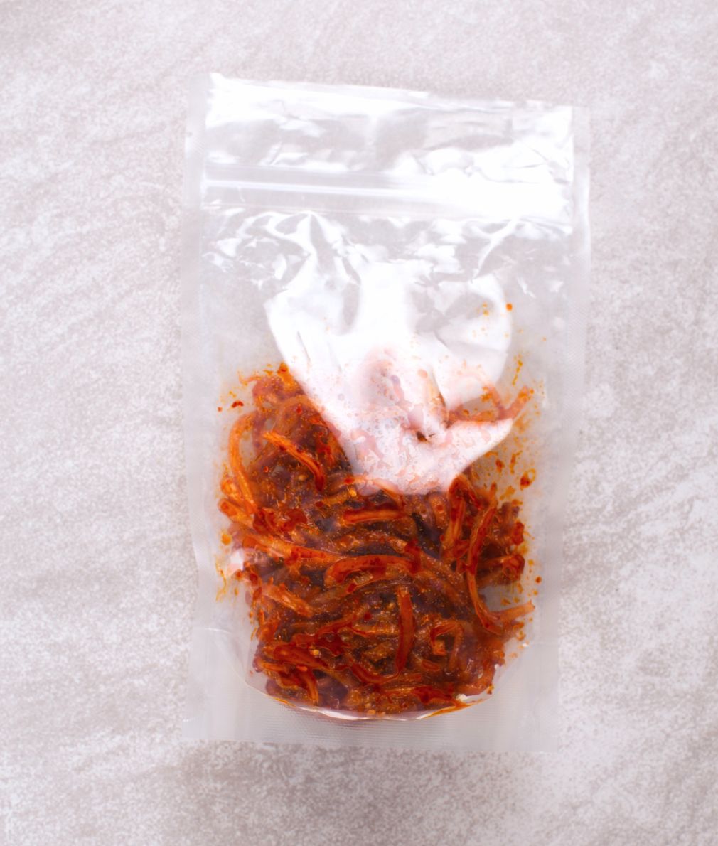 Jinmichae (Seasoned Dried Squid)
진미채 - Kmeals