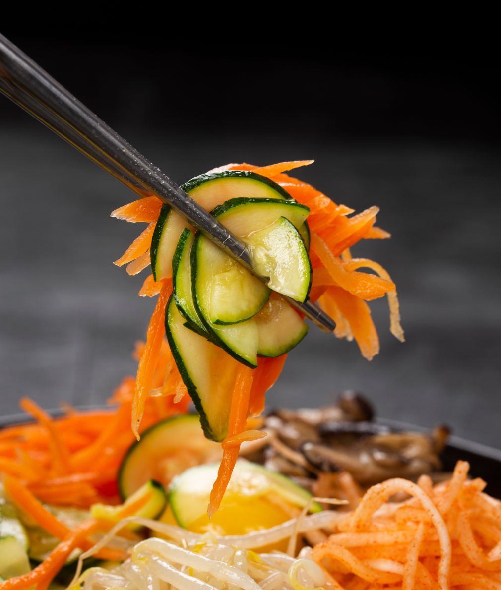 Bibim Namul (Seasoned Vegetables) 비빔나물 - Kmeals 