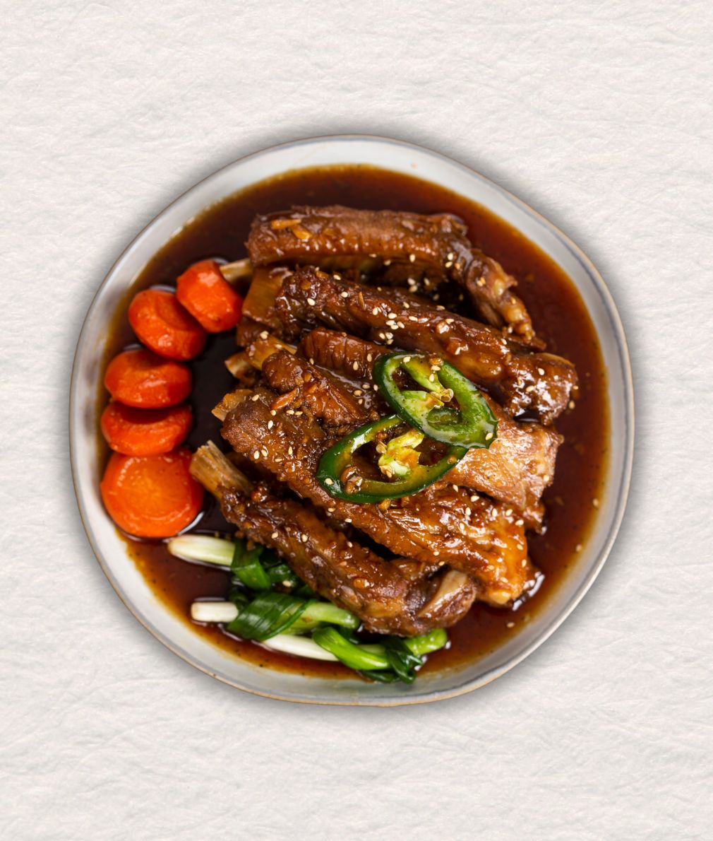 Deung Galbijjim (Braised Back Ribs) 등갈비찜 - Kmeals