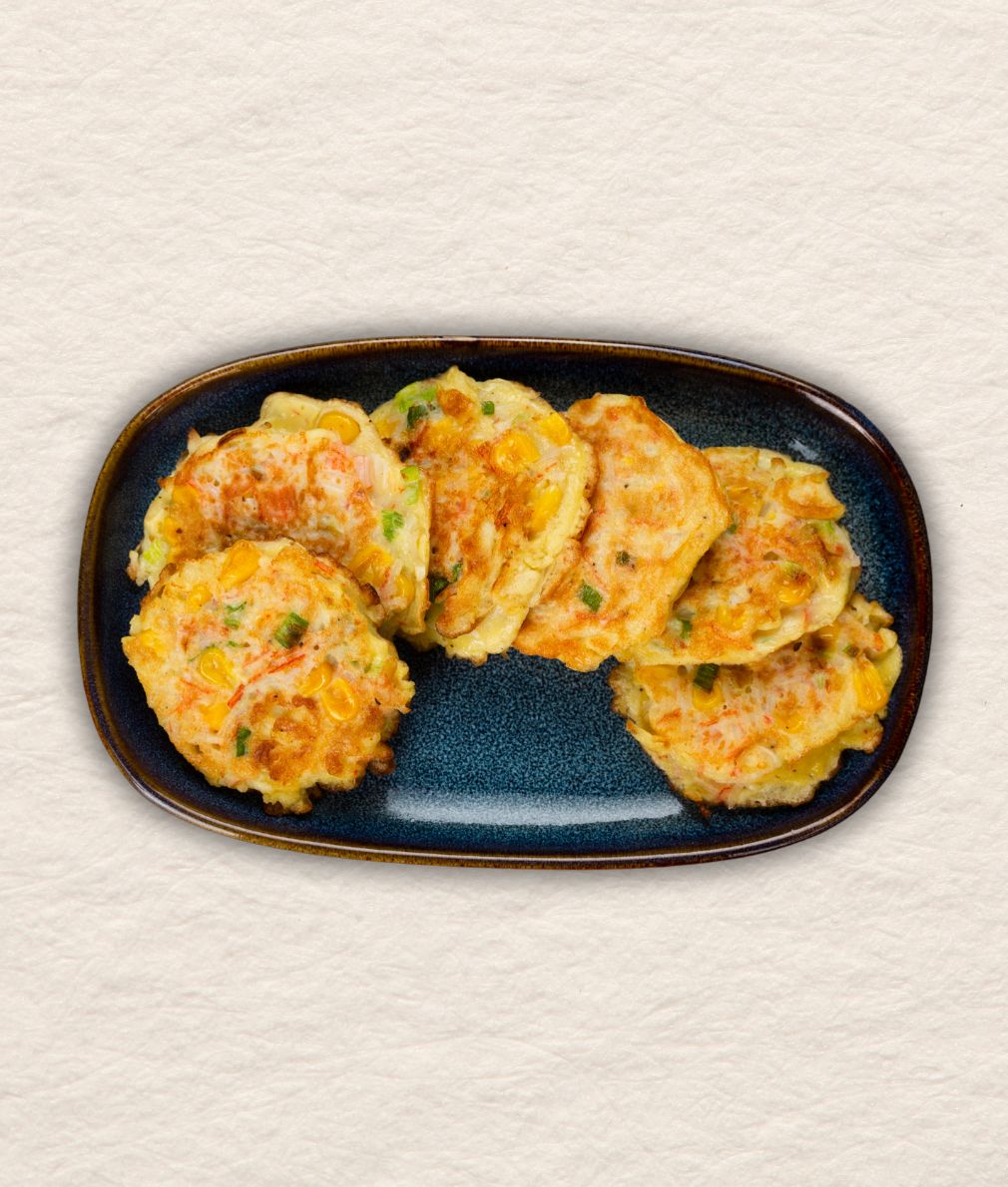 Gaematsal Jeon (Surimi Pancake for Kids) 게맛살전 - Kmeals