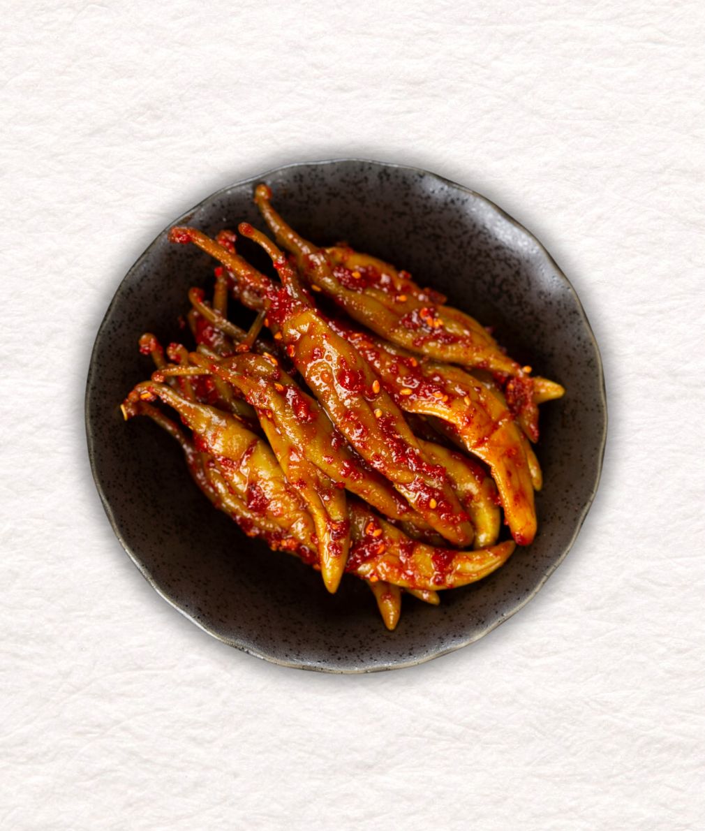 Gochuji Muchim (Chilli Pepper Pickles) 고추지 무침 - Kmeals