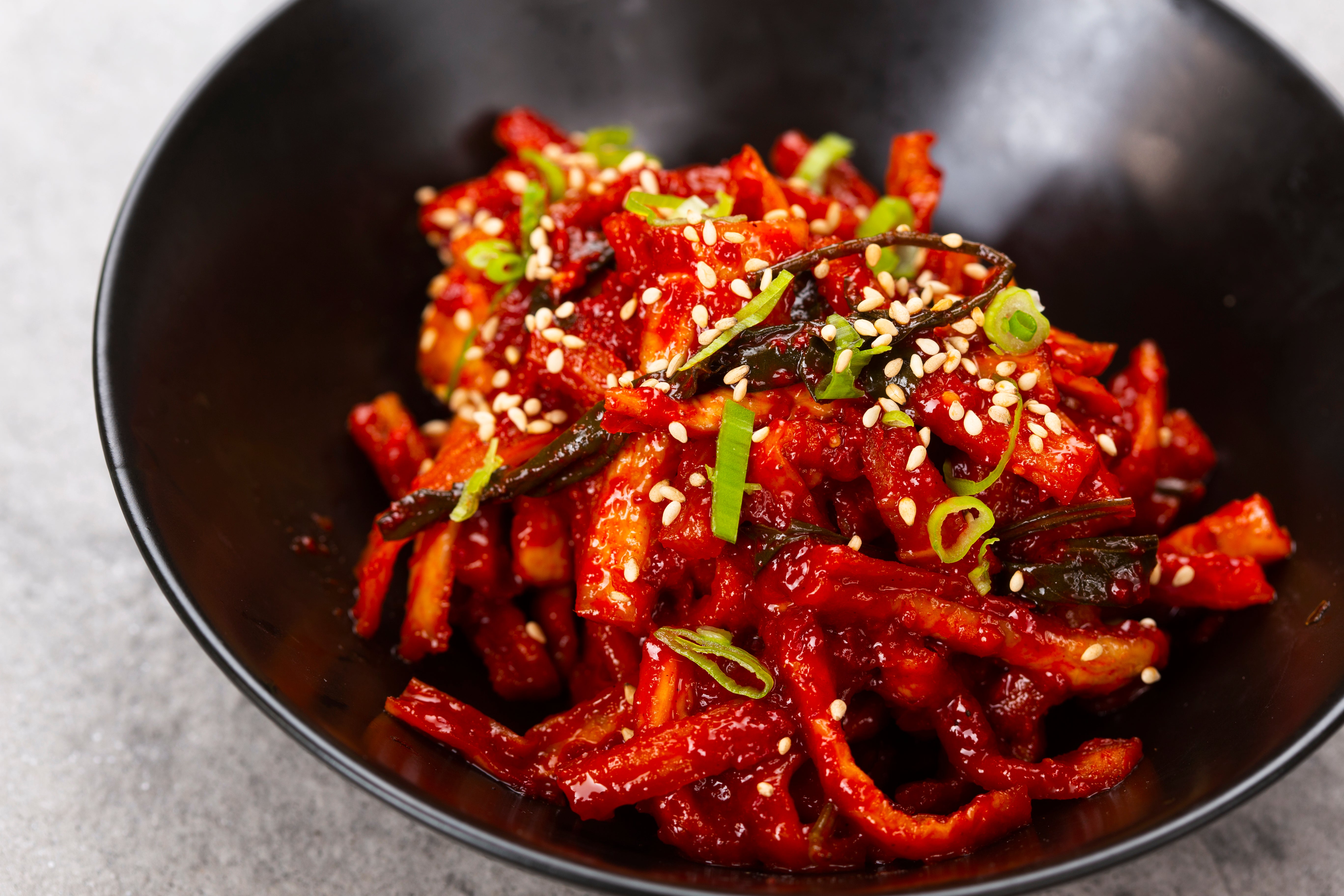 무말랭이 고춧잎장아찌(Soy-pickled Dried Radish & Chili Leaves)