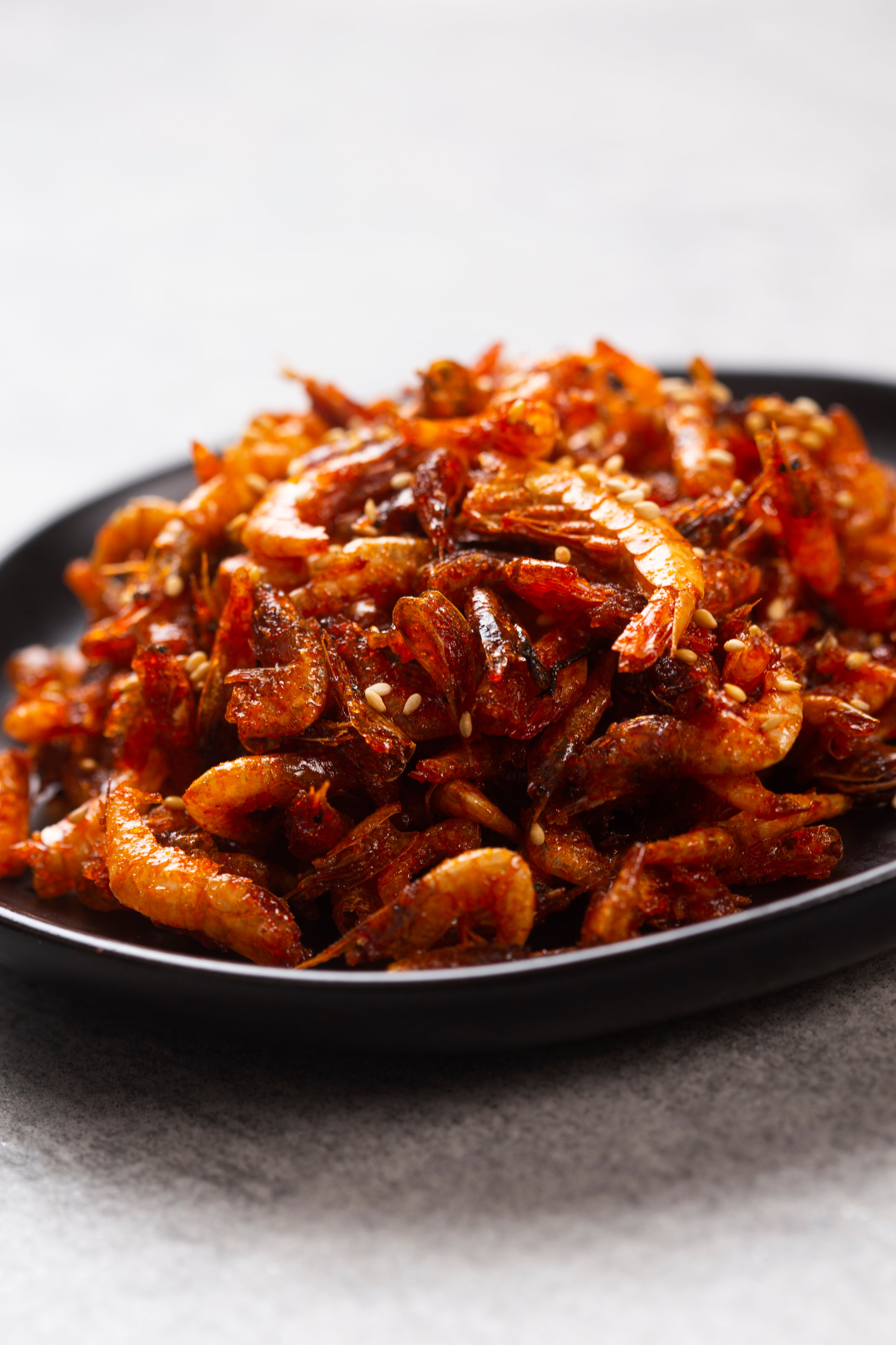 꽃새우조림 Braised Tiny Shrimp with Sweet & Spicy Glaze