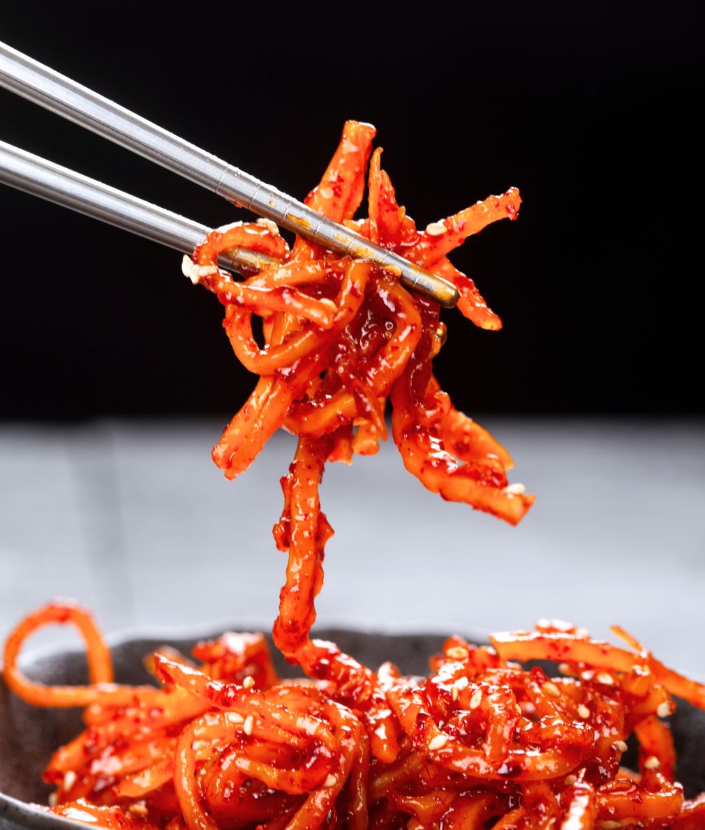 Jinmichae (Seasoned Dried Squid) 
진미채 - Kmeals