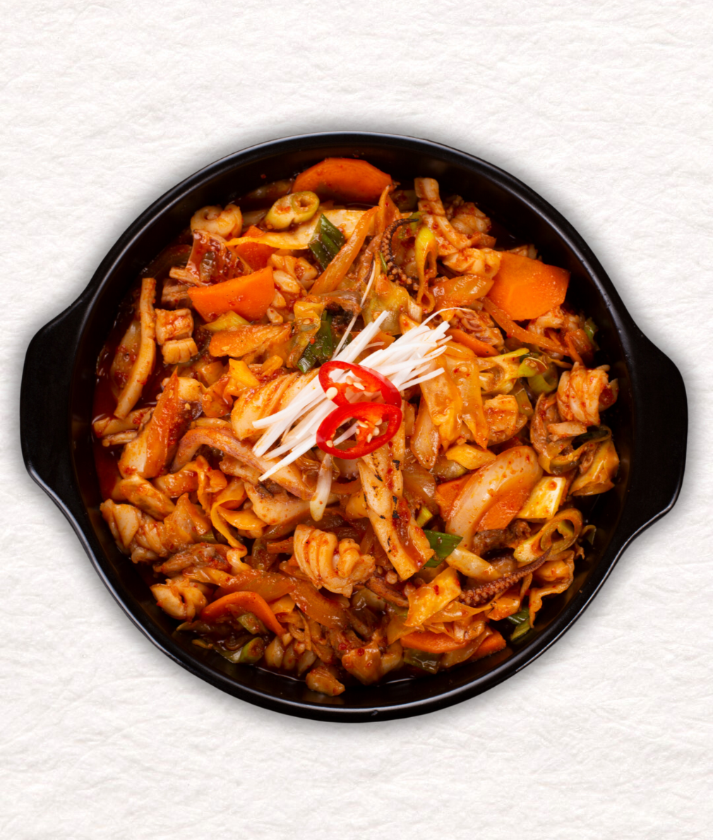 Ojingeo Bbokeum (Spicy Stir Fried Squid) 오징어볶음 - Kmeals