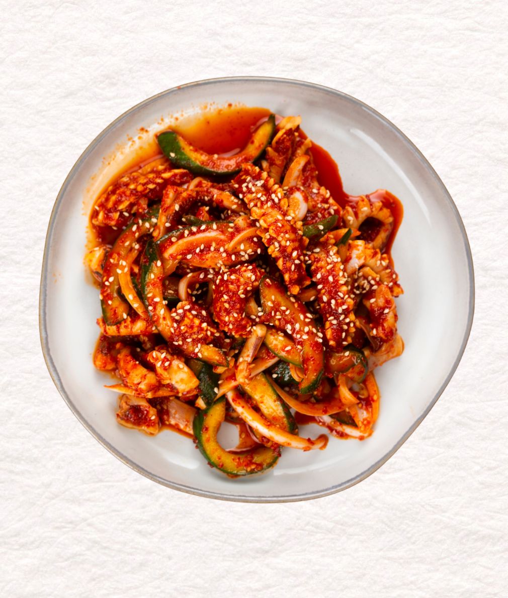 Ojingeo Muchim (Spicy Squid Salad) 오징어 초 무침