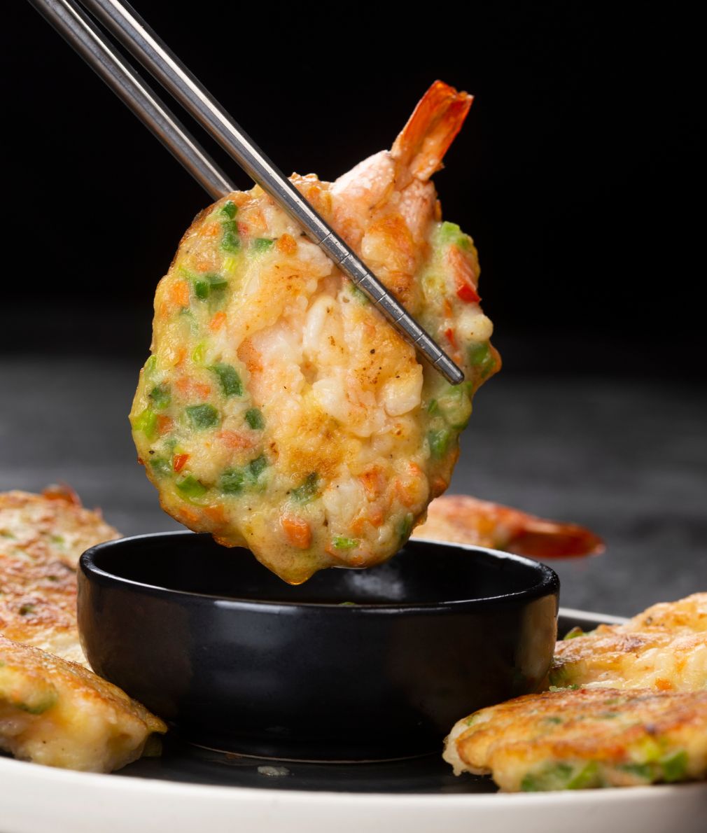 Saeu-Jeon (Shrimp pancakes) 새우전