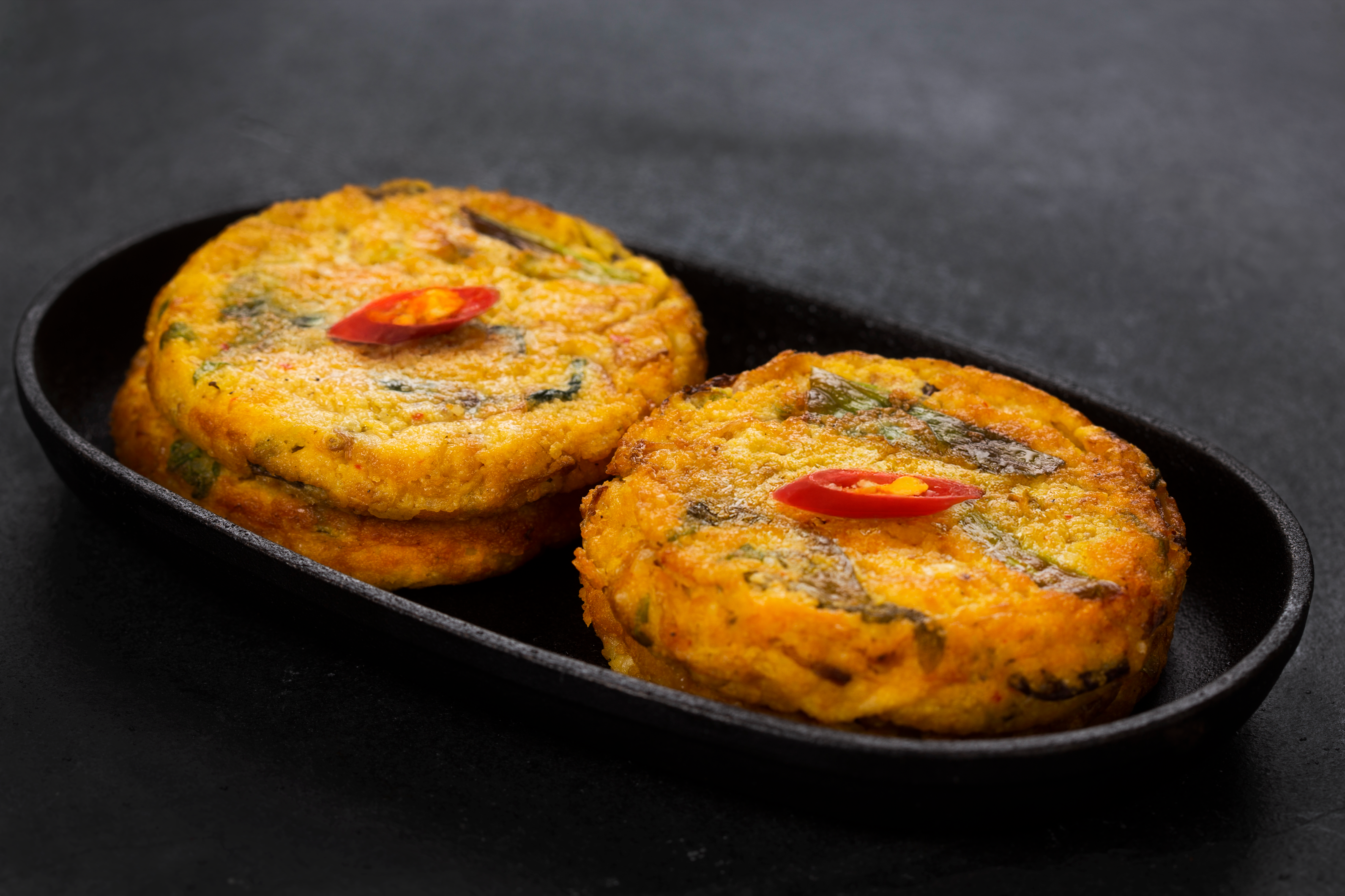 녹두빈대떡 Mung Bean Pancake (Nokdujeon)