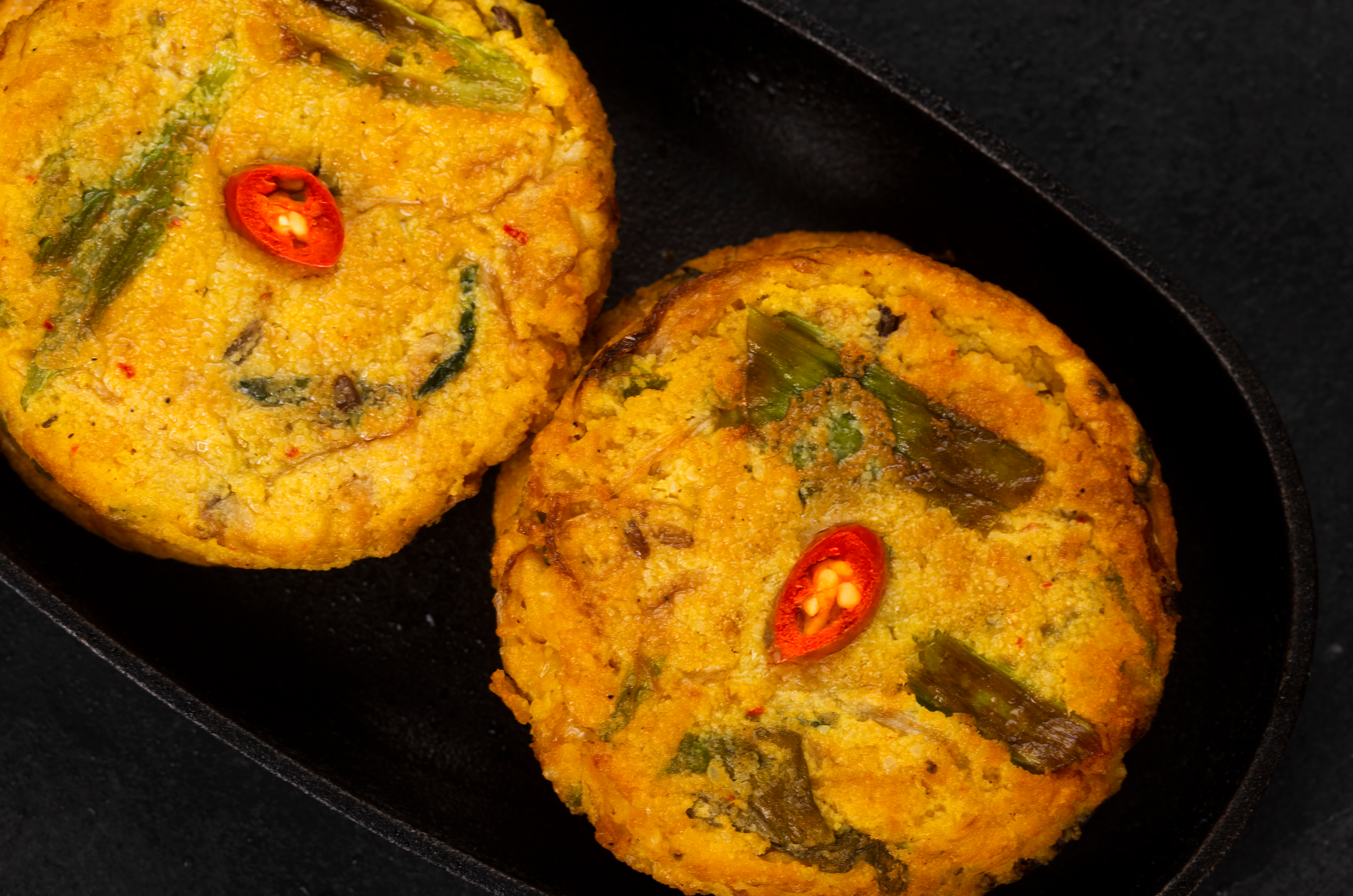 녹두빈대떡 Mung Bean Pancake (Nokdujeon)